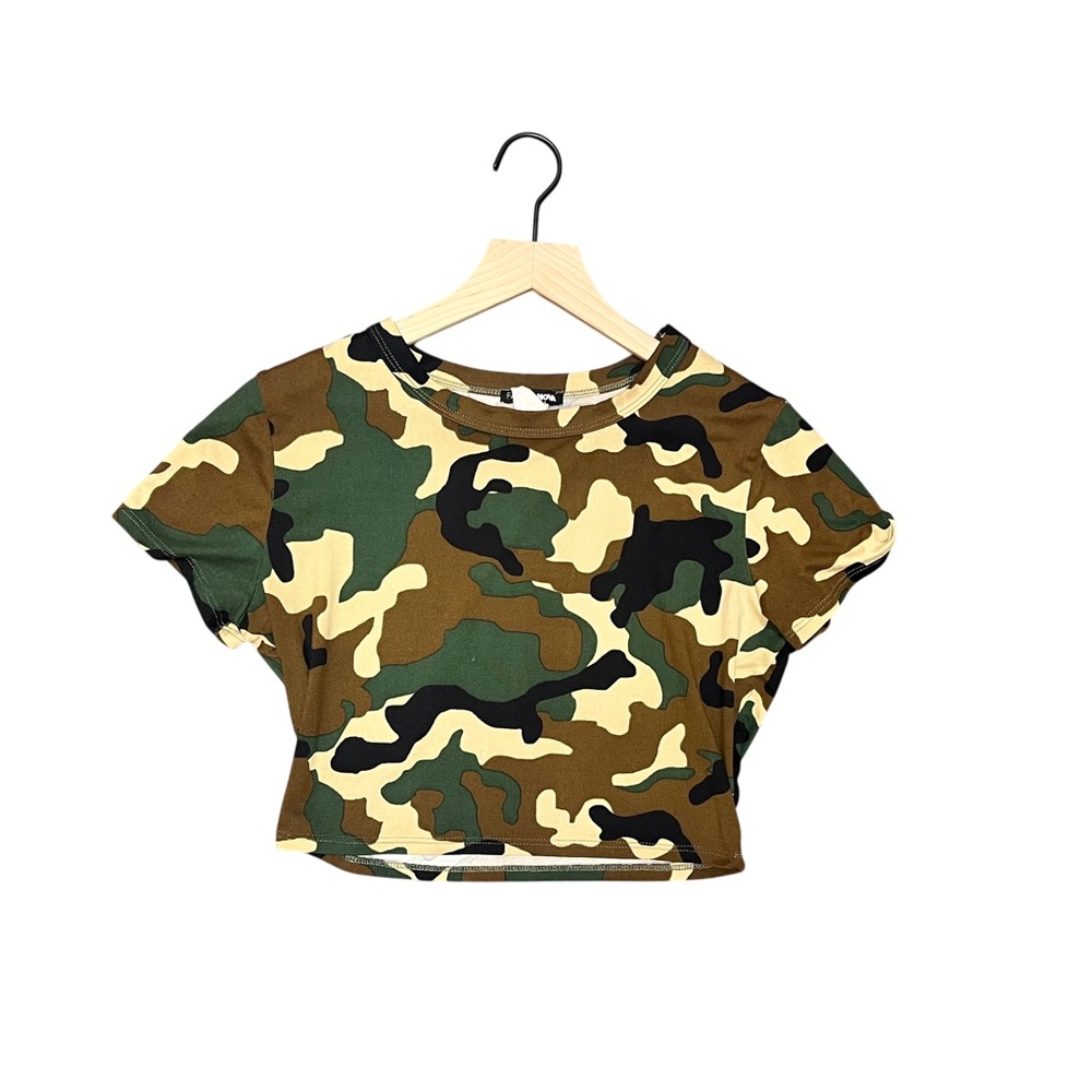 Fashion Nova camo crop top